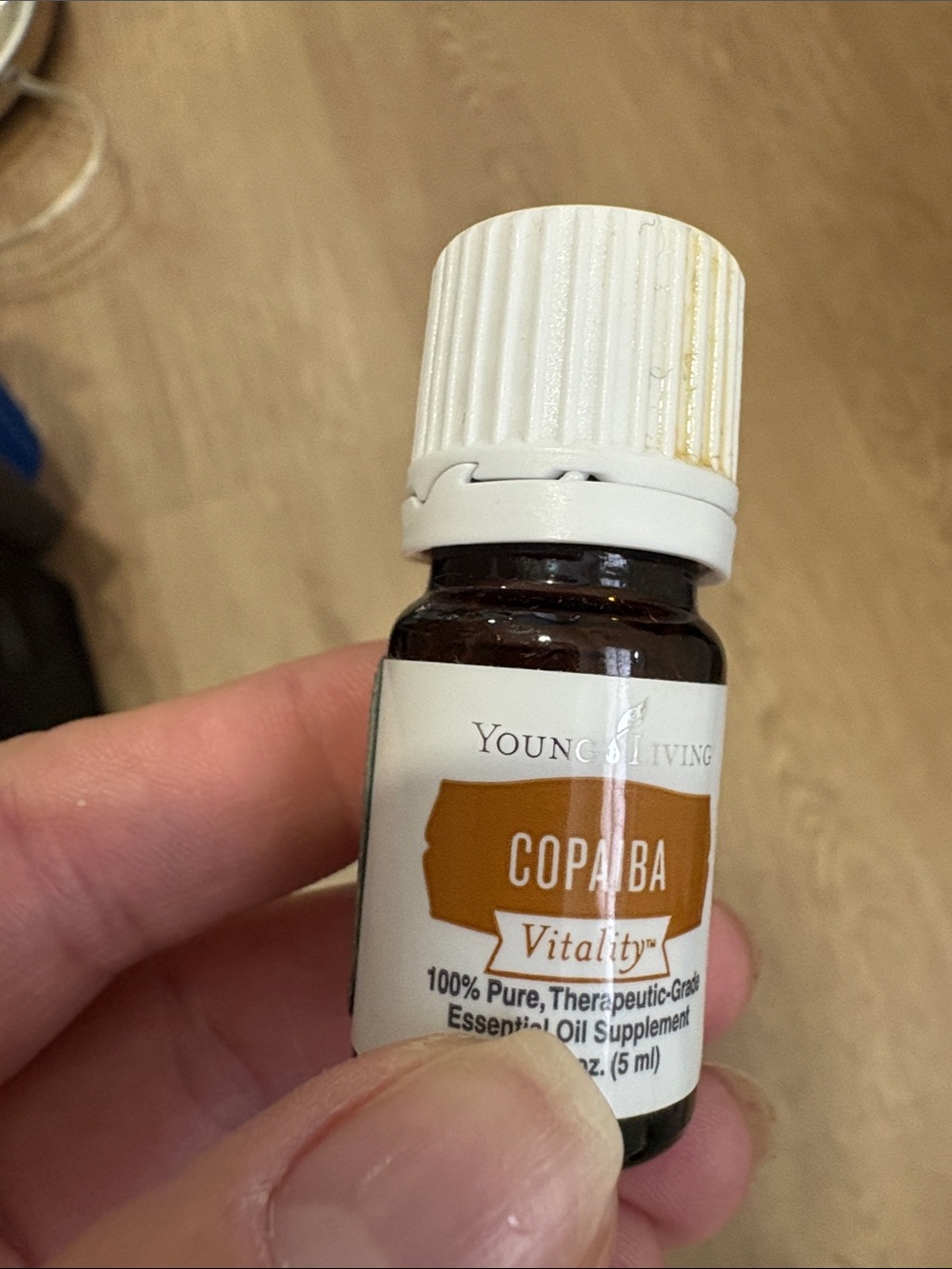 Young Living Copaiba Vitality - White Cap, Amber Label